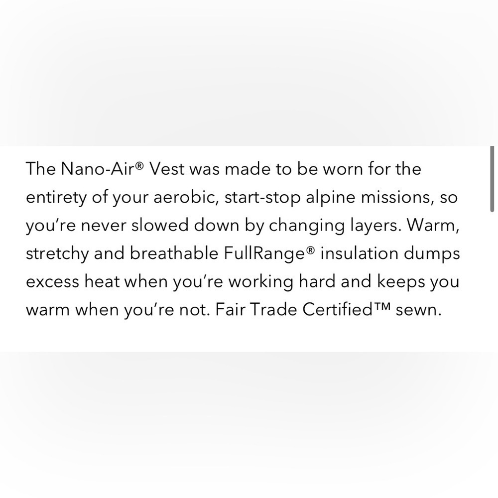 Patagonia Nano Air Vest Classic Navy Medium - Picture 9 of 9